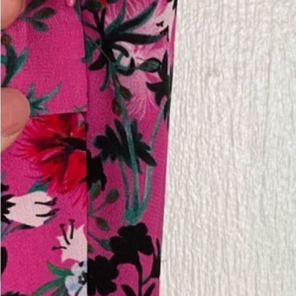 Saloni Aggie Silk Aymetrical Midi Dress size 6 - Picture 7 of 14